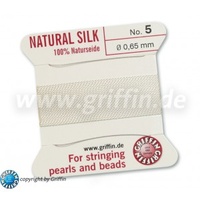 Griffin Bead Cord White #5