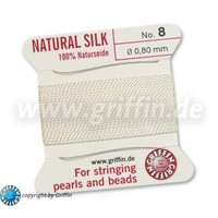 Griffin Bead Cord White #8