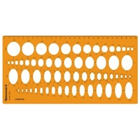 Template Ellipses 25/35/45/60 Degree