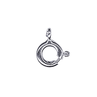 9ct White Boltring 6mm