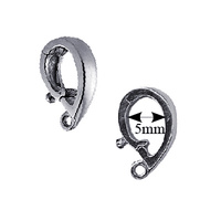 S/S Pearl Enhancer Clasp 5mm