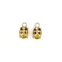 S/S Earring 7x5 Citrine
