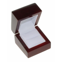 Wood Ring Box Mahog/White