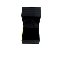Leatherette Ring Box Black/Black