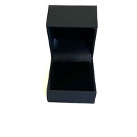 Leatherette Earring Box Black/Black