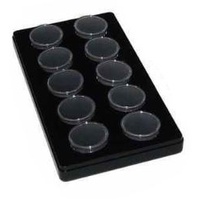 Plastic Gemcase RND 10pce BL