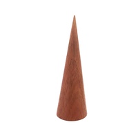 Ring Cone Wood Red Brown Med