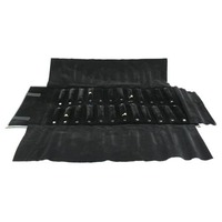 Travel Ring Roll Black Flock