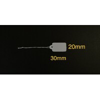 White Paper Tag Medium