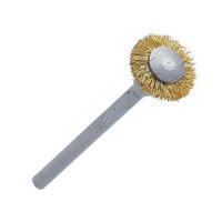 Crimped Brass Micro Brush, Mounted 6pce