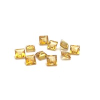 Citrine Sq/Carre Stone 4x4mm