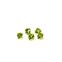 Peridot Cushion Stone 6x6mm