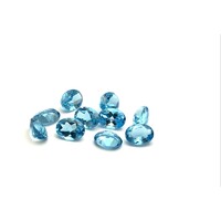 Swiss Blue Topaz Oval 5x4mm