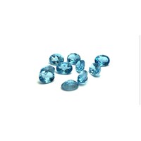 Swiss Blue Topaz Oval 6x4mm