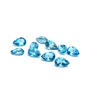 Swiss Blue Topaz Pear 5x4mm