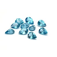 Swiss Blue Topaz Pear 6x4mm
