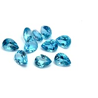 Swiss Blue Topaz Pear 8x5mm