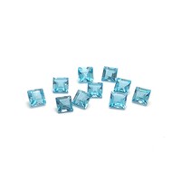 Swiss Blue Topaz Sq Carre 2mm