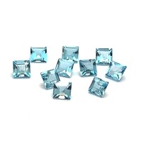 Swiss Blue Topaz Sq Carre 3mm
