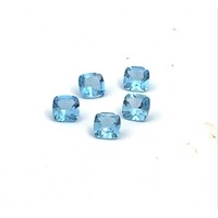 Swiss Blue Topaz Cushion 6mm