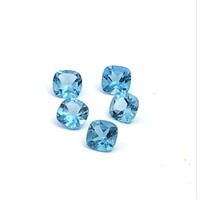 Swiss Blue Topaz Cushion 8mm