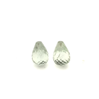 Mint Quartz Briolette Drops