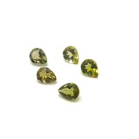 Tourmaline Green Yellow Pear 5x4