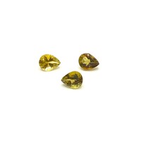 Tourmaline Deep Yellow Green Pear 5x4
