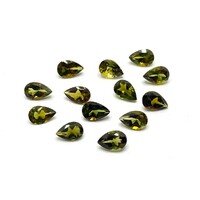 Tourmaline Olive Green Pear 6x4