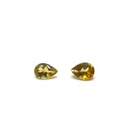 Tourmaline Golden Yellow Pear 6x4