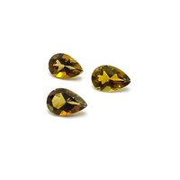 Tourmaline Yellowish Green Pear 6x4