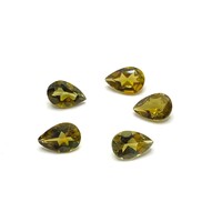 Tourmaline Yellow Green Pear 6x4