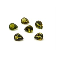 Tourmaline Olive Green  Pear 5x4