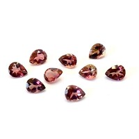Tourmaline Mid to Dark Purple Pink Pear 5x4