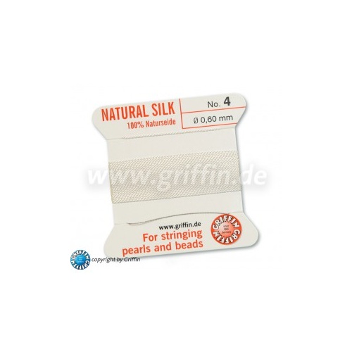 Griffin Bead Cord White #4 