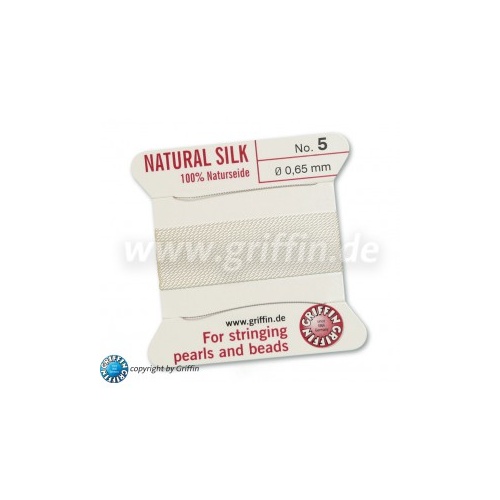 Griffin Bead Cord White #5