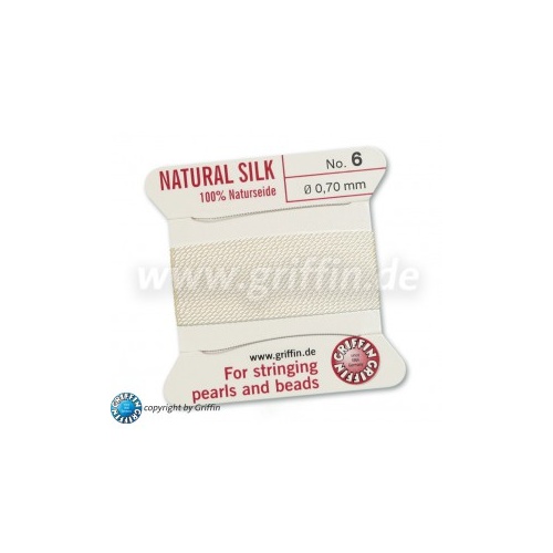 Griffin Bead Cord White #6