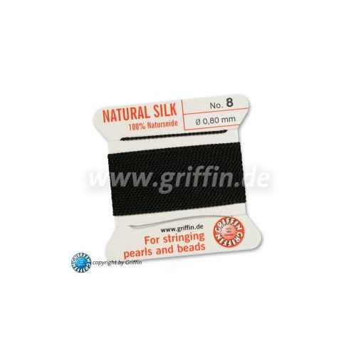 Griffin Bead Cord Black #8