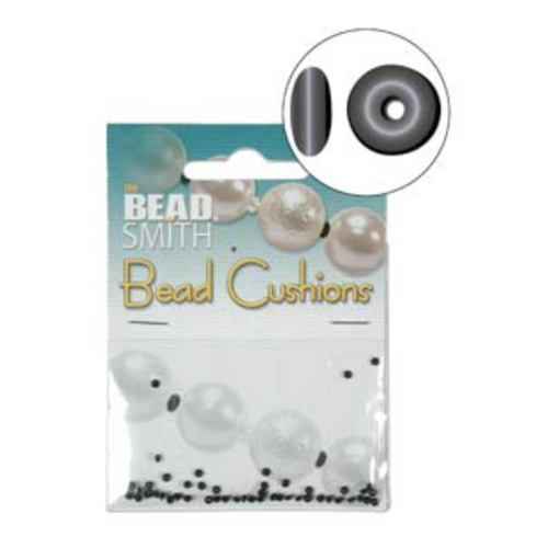 Bead Cushion Oval Blk 1.5mm