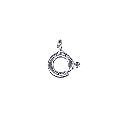 9ct White Boltring 6mm