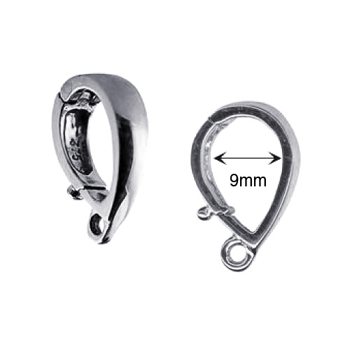 S/S Pearl Enhancer Clasp 9mm