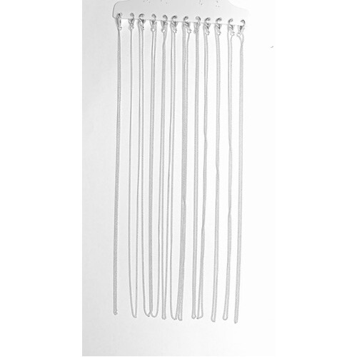 Display Chain Curb Silver Plated
