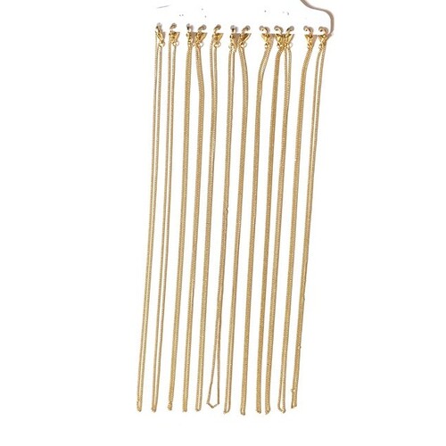Display Chain Curb Gold Plated