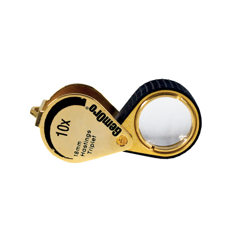 Gemoro Loupe 10x Gold Triplet