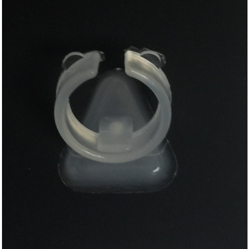 Acrylic Ring Clip Frost PK10