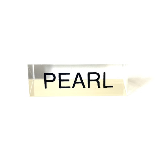 Acrylic Sign Pearl