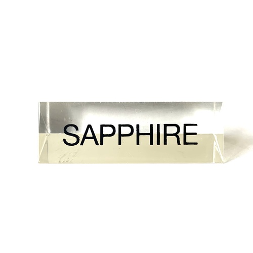 Acrylic Sign Sapphire