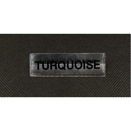 Acrylic Sign Turquoise