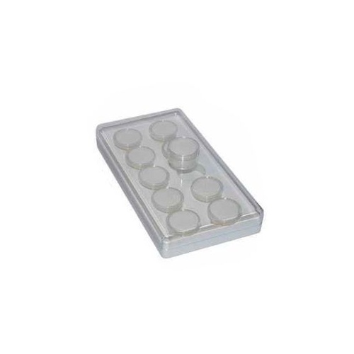 Plastic Gemcase RND 10pce White