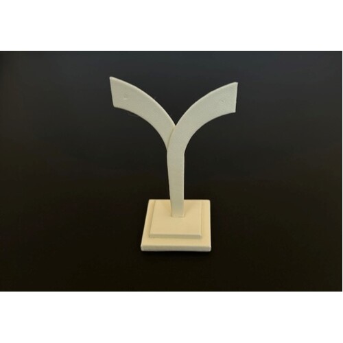 Earring Stand Whale Tail Cream